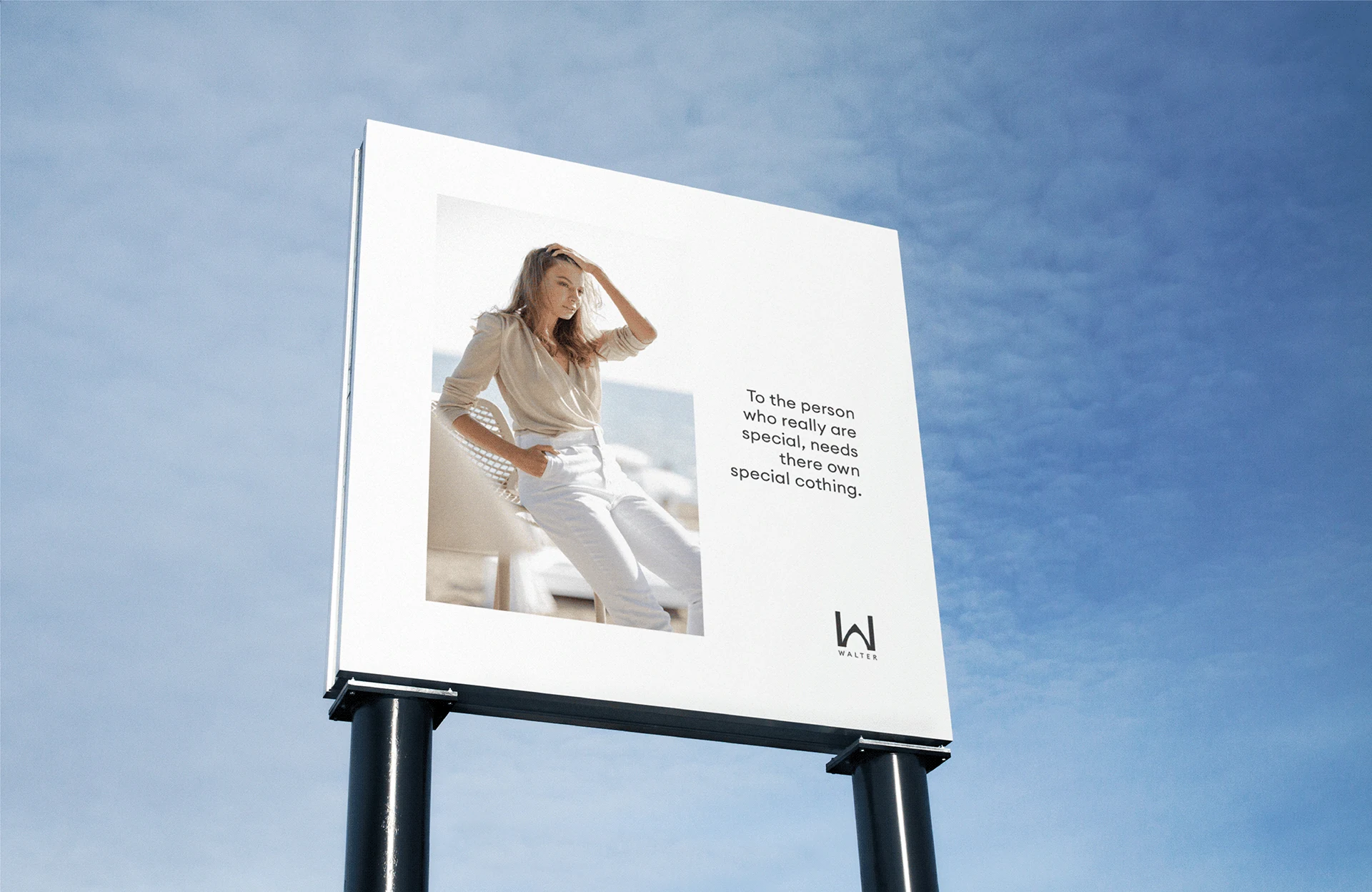 Walter advertising and retail brand mockup