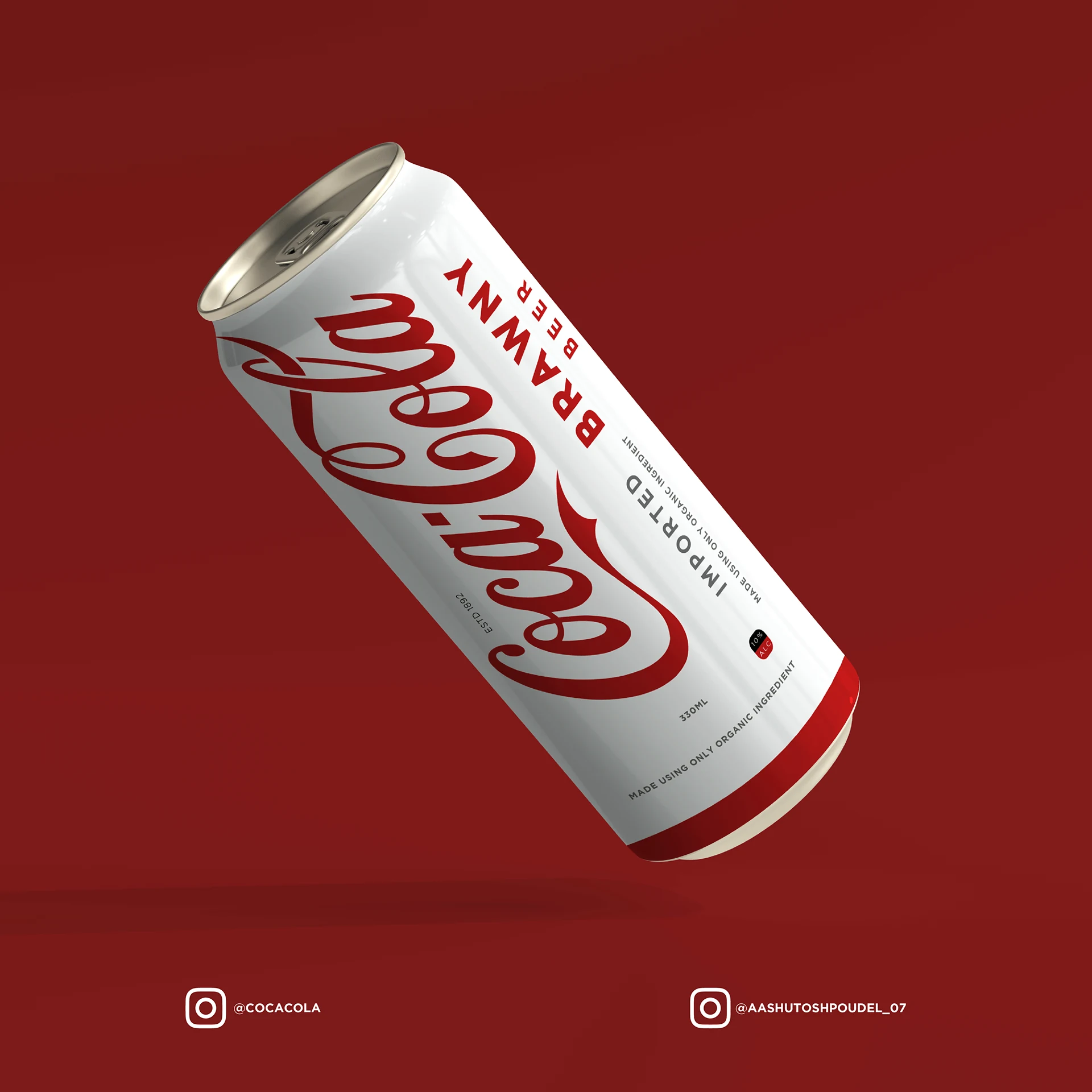 Coca-Cola inspired beer can concept